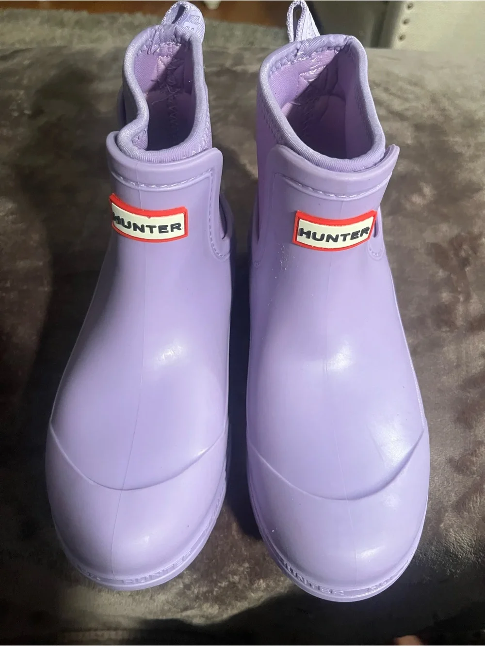 Hunter Kids Lavender Chelsea Rain Boot